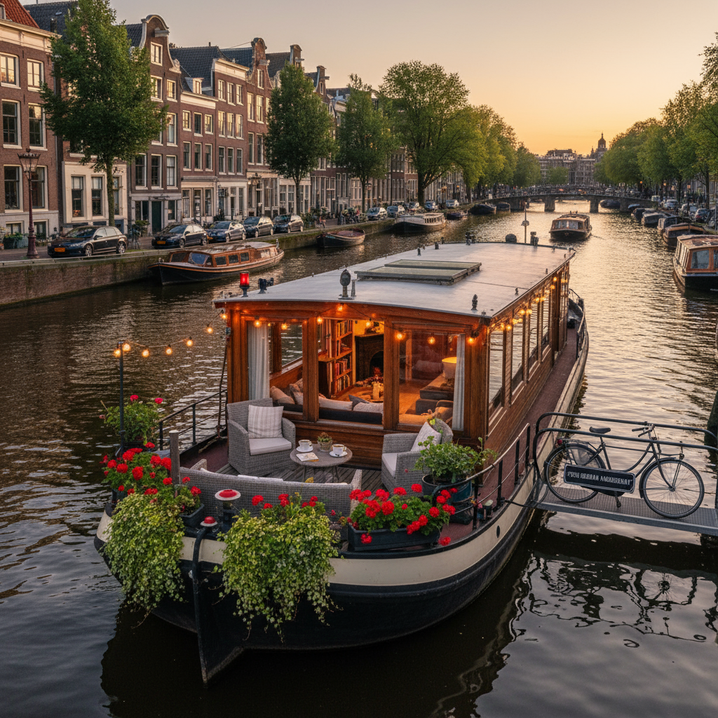 Houseboat Amsterdam - room in Jordaan, Amsterdam, Netherlands